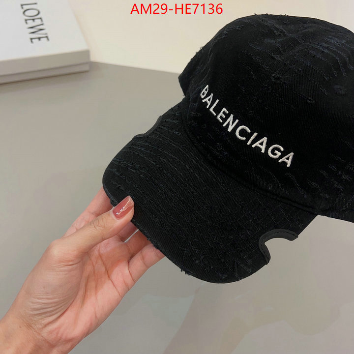 Cap (Hat)-Balenciaga,what are the best replica ID: HE7136,$: 29USD