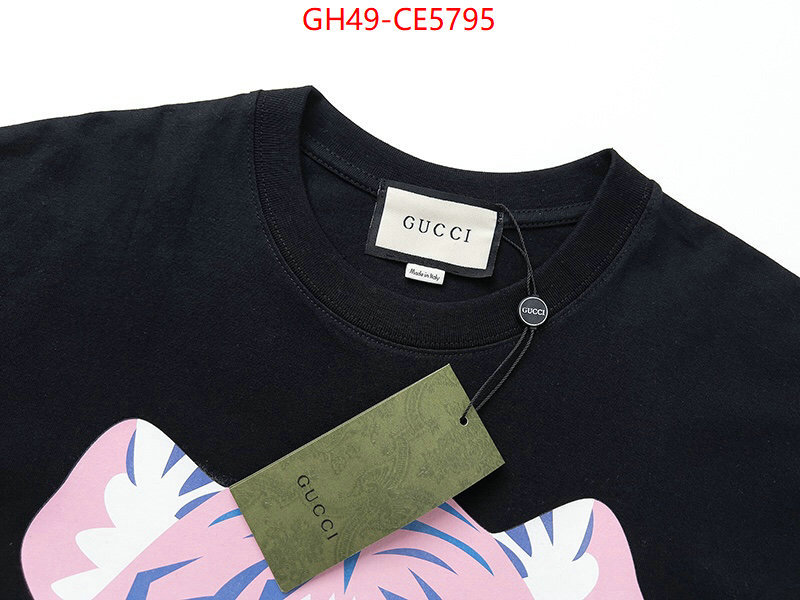 Clothing-Gucci,designer fake ID: CE5795,$: 49USD