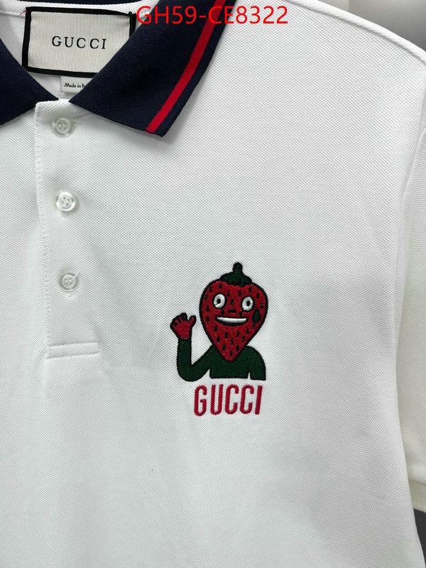 Clothing-Gucci,wholesale 2023 replica ID: CE8322,$: 59USD