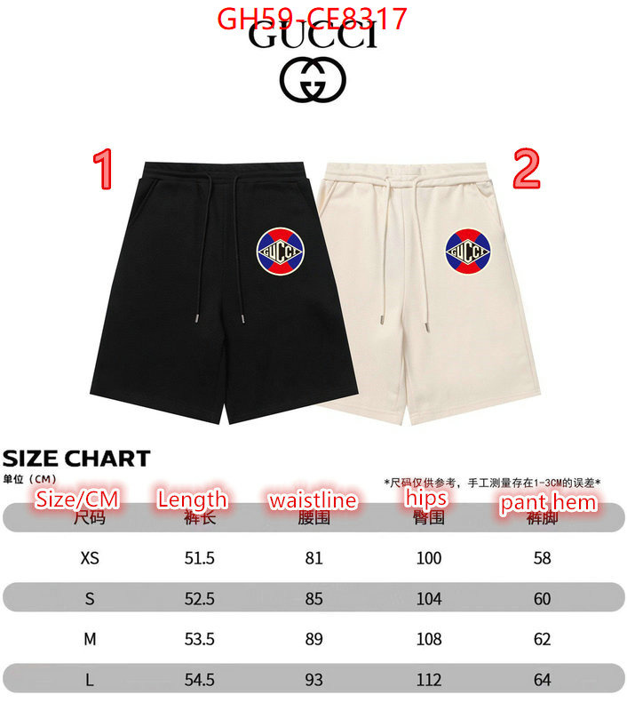 Clothing-Gucci,high quality perfect ID: CE8317,$: 59USD