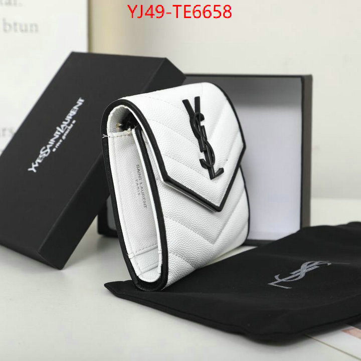 YSL Bag(4A)-Wallet-,outlet 1:1 replica ID: TE6658,$: 49USD