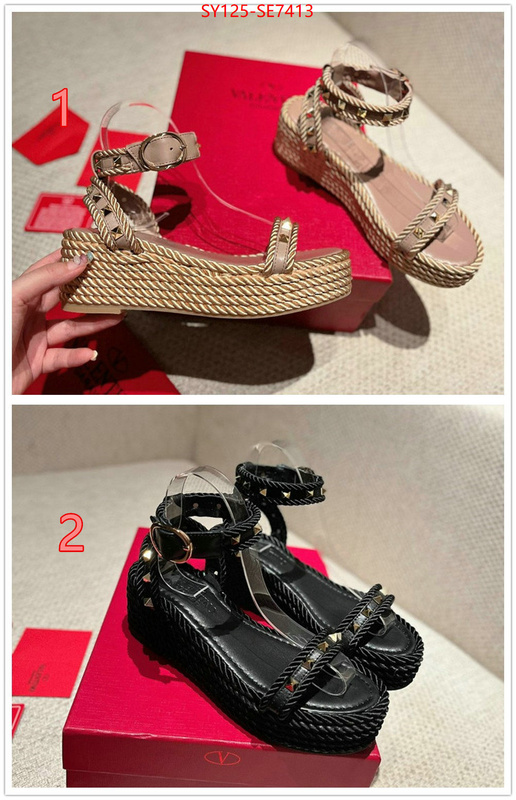 Women Shoes-Valentino,wholesale replica ID: SE7413,$: 125USD