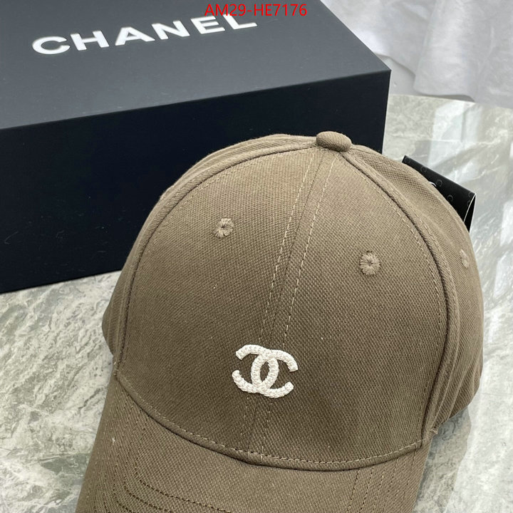 Cap (Hat)-Chanel,mirror copy luxury ID: HE7176,$: 29USD