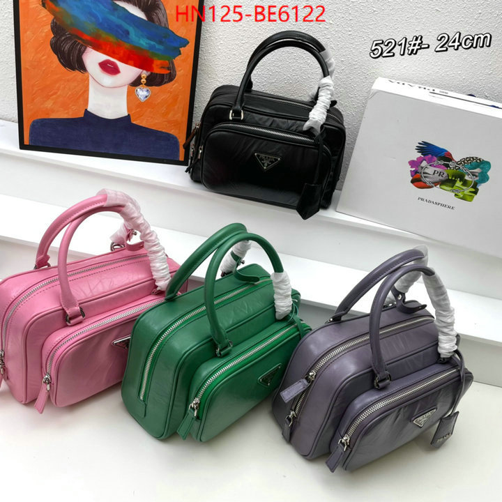 Prada Bags(4A)-Handbag-,good quality replica ID: BE6122,$: 125USD