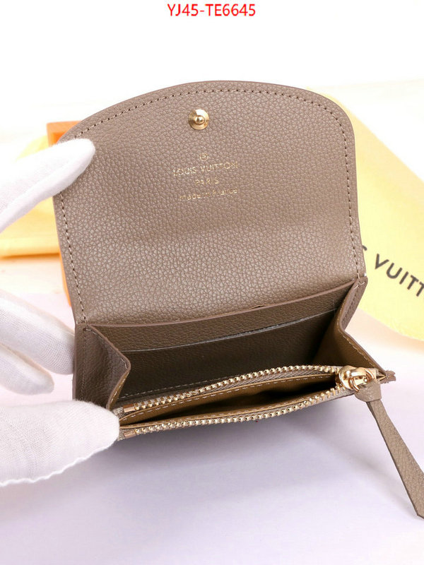 LV Bags(4A)-Wallet,top 1:1 replica ID: TE6645,$: 45USD