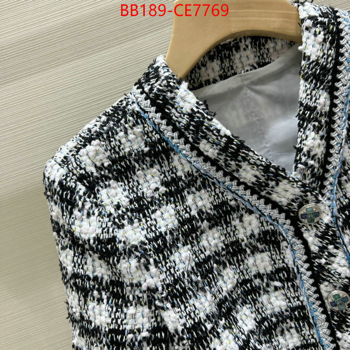 Clothing-Chanel,fashion designer ID: CE7769,$: 189USD