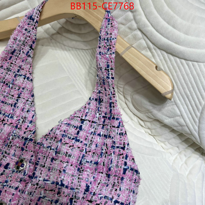 Clothing-Chanel,replica 1:1 high quality ID: CE7768,$: 115USD