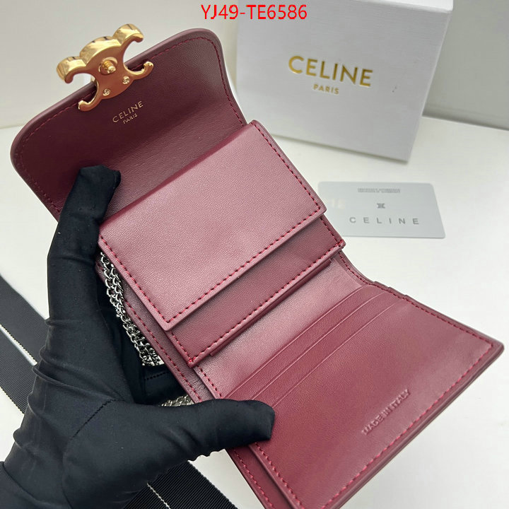 CELINE Bags(4A)-Wallet,first top ID: TE6586,$: 49USD