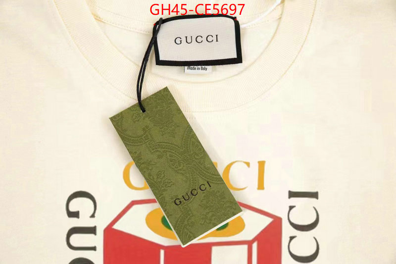 Clothing-Gucci,high quality replica ID: CE5697,$: 45USD