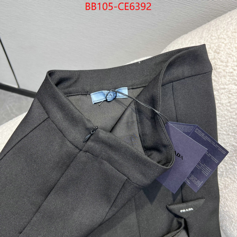 Clothing-Prada,aaaaa+ replica designer ID: CE6392,$: 105USD