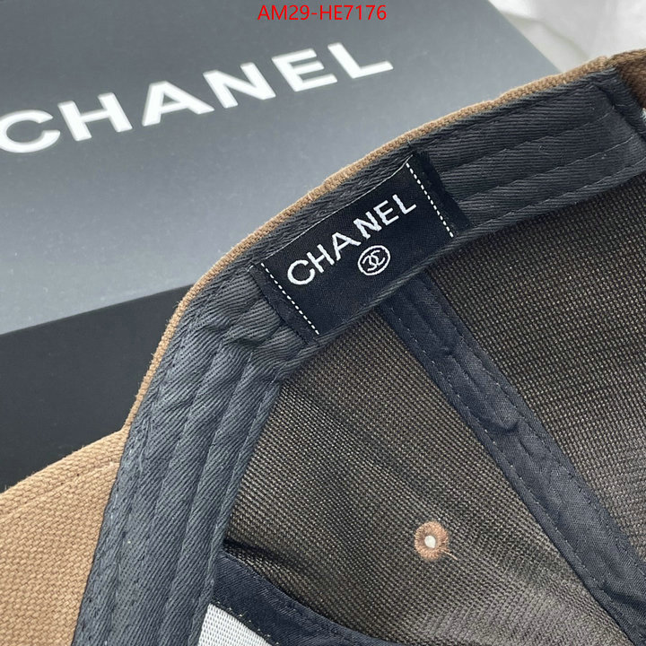 Cap (Hat)-Chanel,mirror copy luxury ID: HE7176,$: 29USD