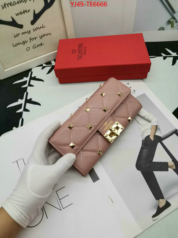 Valentino Bags(4A)-Wallet,counter quality ID: TE6666,$: 49USD