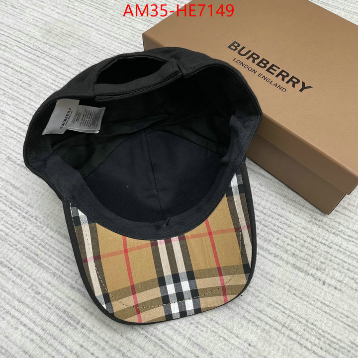 Cap (Hat)-Burberry,where quality designer replica ID: HE7149,$: 35USD