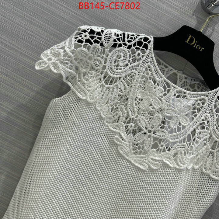 Clothing-Dior,top perfect fake ID: CE7802,$: 145USD