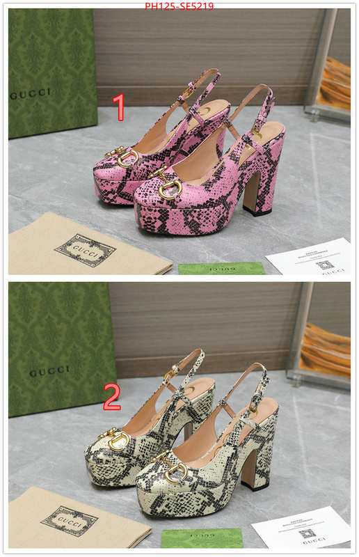 Women Shoes-Gucci,replica 1:1 high quality ID: SE5219,$: 125USD