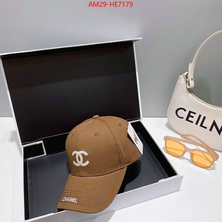 Cap (Hat)-Chanel,supplier in china ID: HE7179,$: 29USD