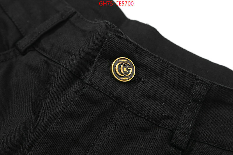 Clothing-Gucci,replica designer ID: CE5700,$: 75USD