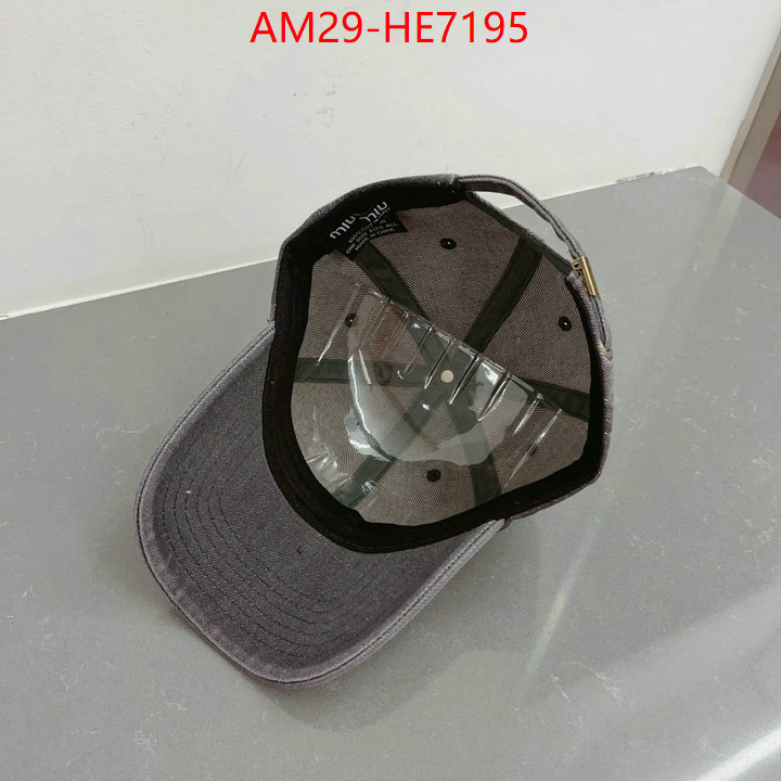 Cap (Hat)-Miu Miu,what 1:1 replica ID: HE7195,$: 29USD