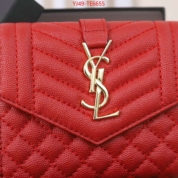 YSL Bag(4A)-Wallet-,replica best ID: TE6655,$: 49USD