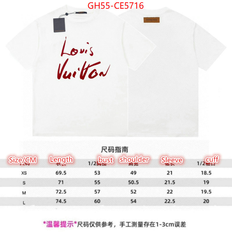 Clothing-LV,replica every designer ID: CE5716,$: 55USD