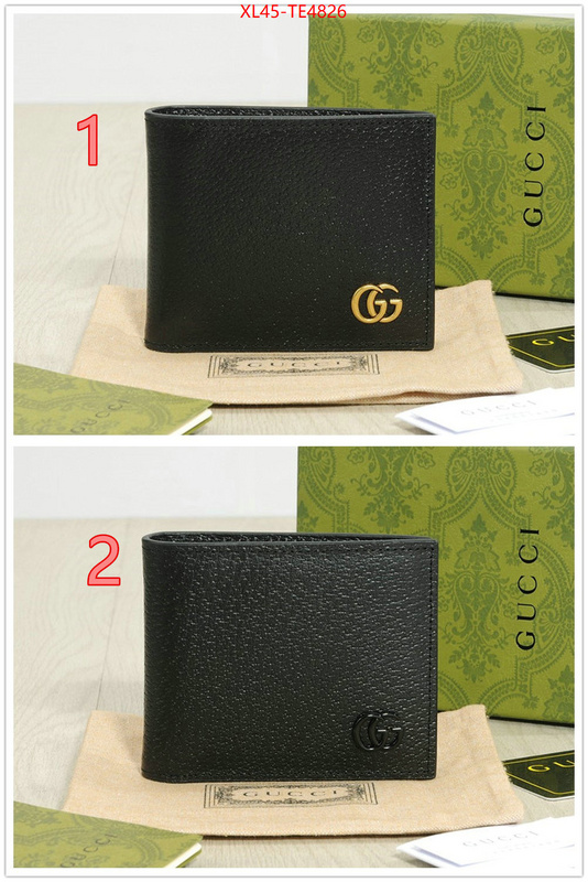 Gucci Bags(4A)-Wallet-,wholesale designer shop ID: TE4826,$: 45USD