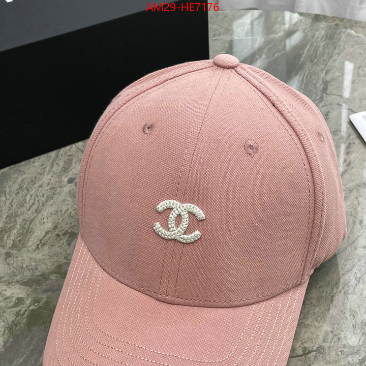 Cap (Hat)-Chanel,mirror copy luxury ID: HE7176,$: 29USD