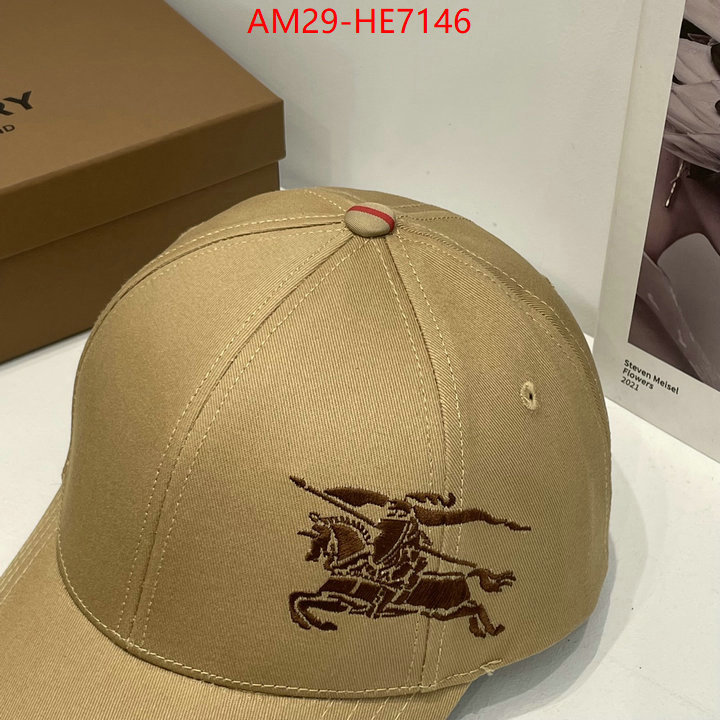 Cap (Hat)-Burberry,fake designer ID: HE7146,$: 29USD