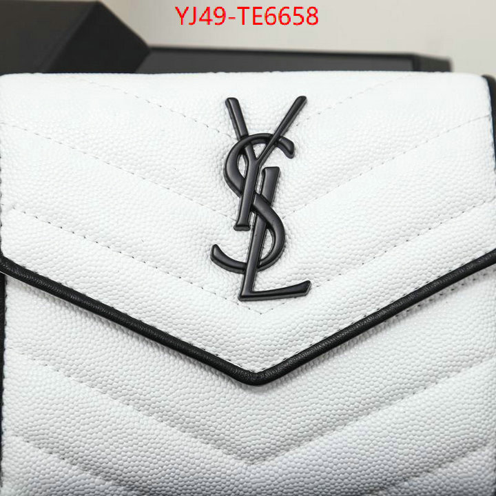 YSL Bag(4A)-Wallet-,outlet 1:1 replica ID: TE6658,$: 49USD