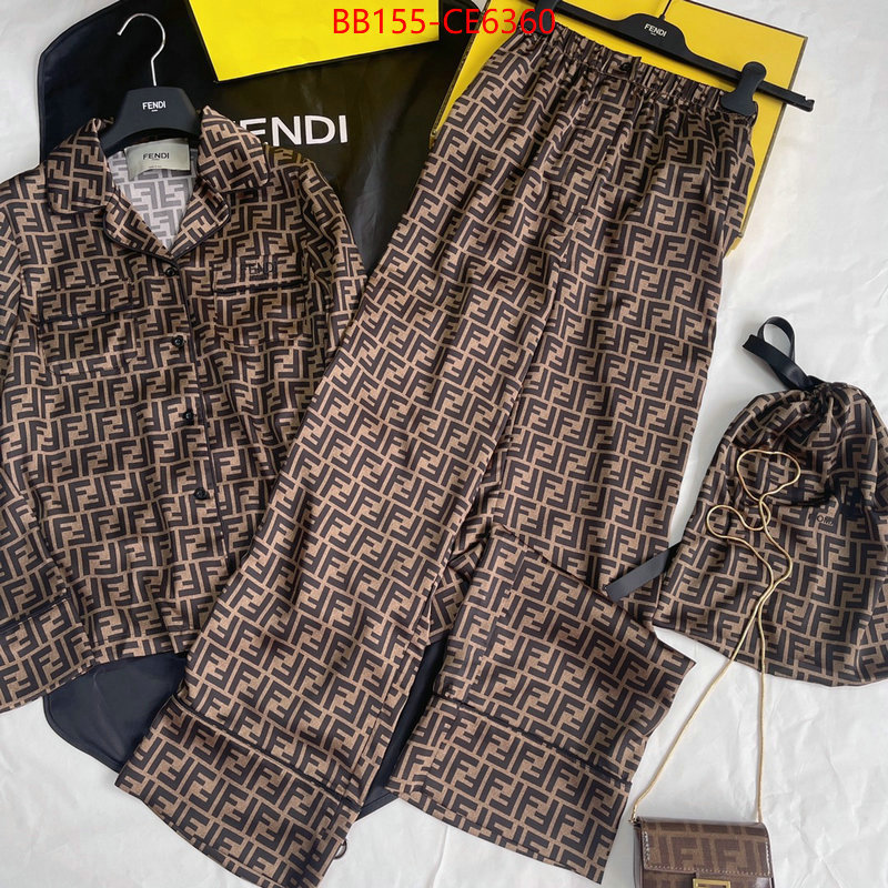 Clothing-Fendi,knockoff highest quality ID: CE6360,$: 155USD