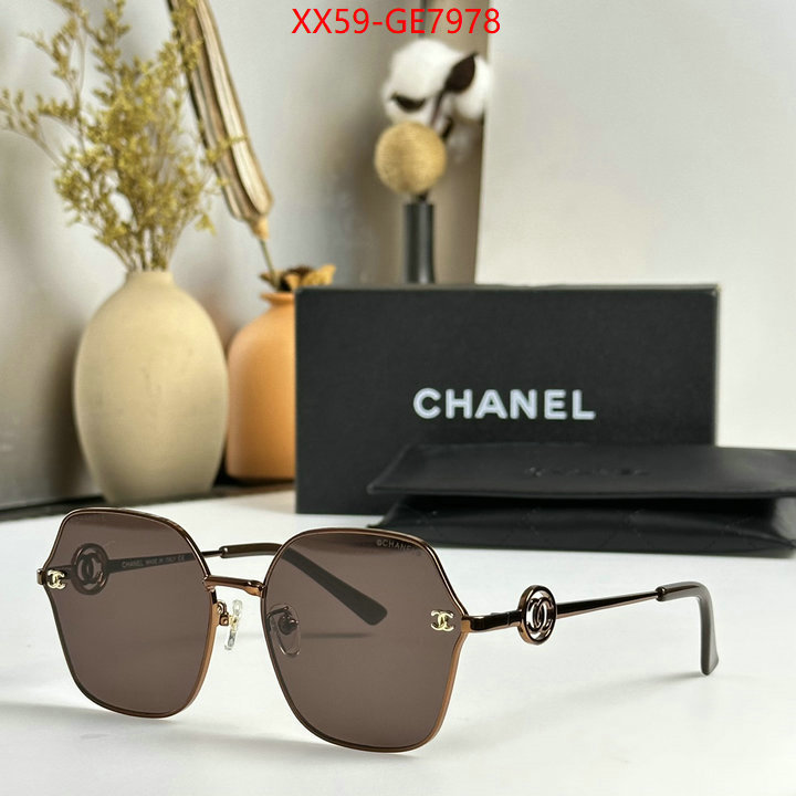 Glasses-Chanel,where to buy fakes ID: GE7978,$: 59USD