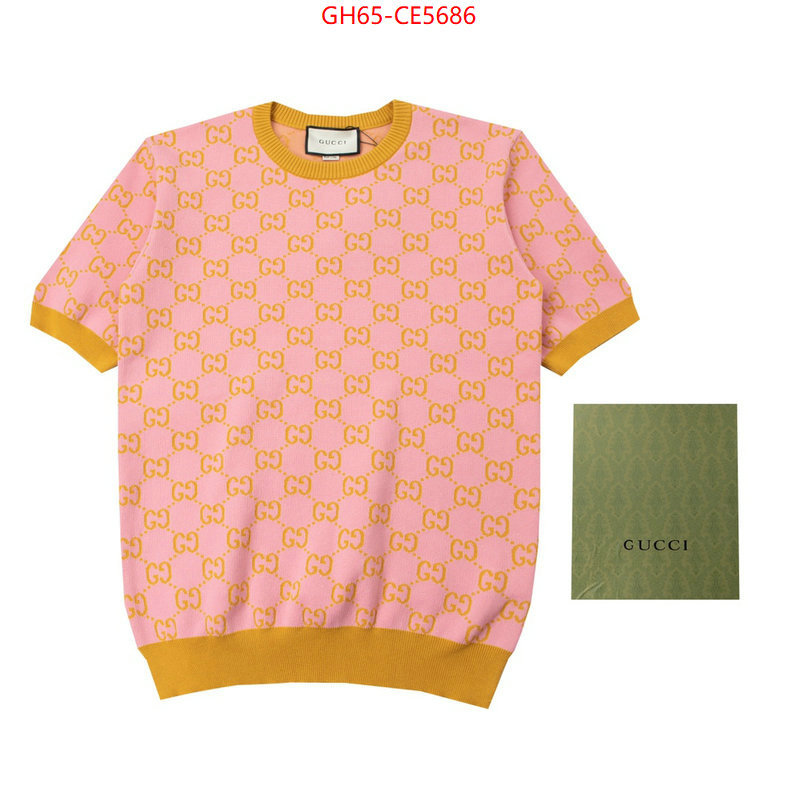 Clothing-Gucci,1:1 ID: CE5686,$: 65USD