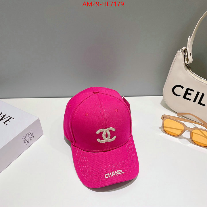 Cap (Hat)-Chanel,supplier in china ID: HE7179,$: 29USD