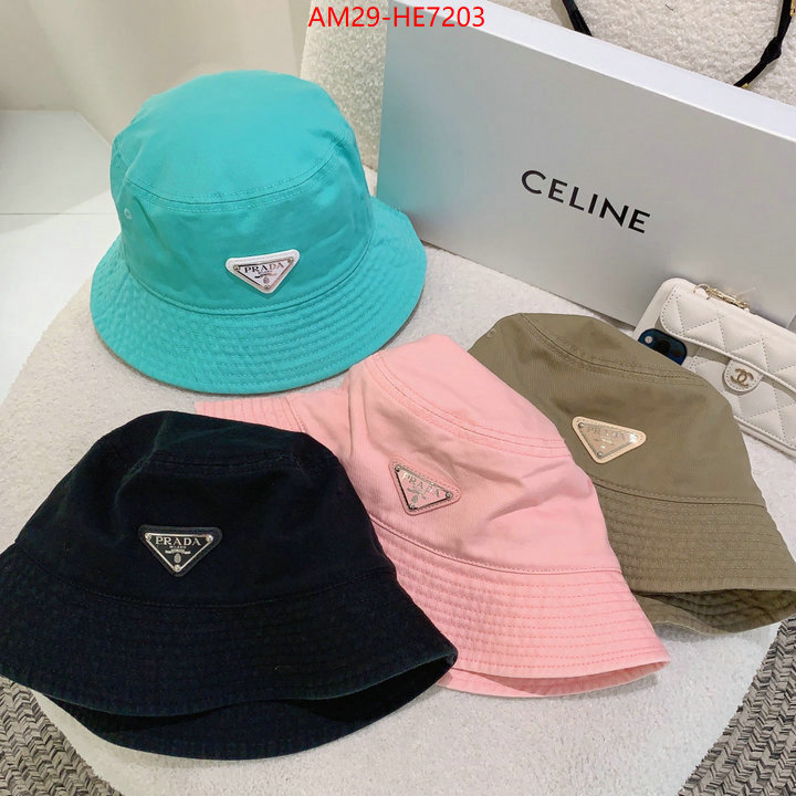 Cap (Hat)-Prada,where to buy replicas ID: HE7203,$: 29USD