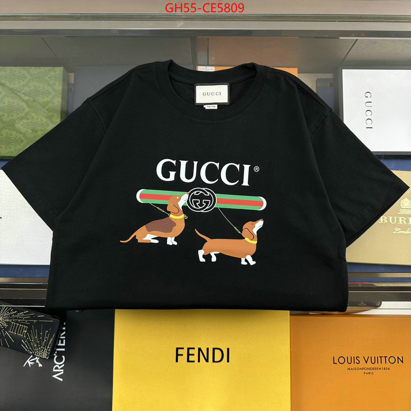 Clothing-Gucci,best wholesale replica ID: CE5809,$: 55USD