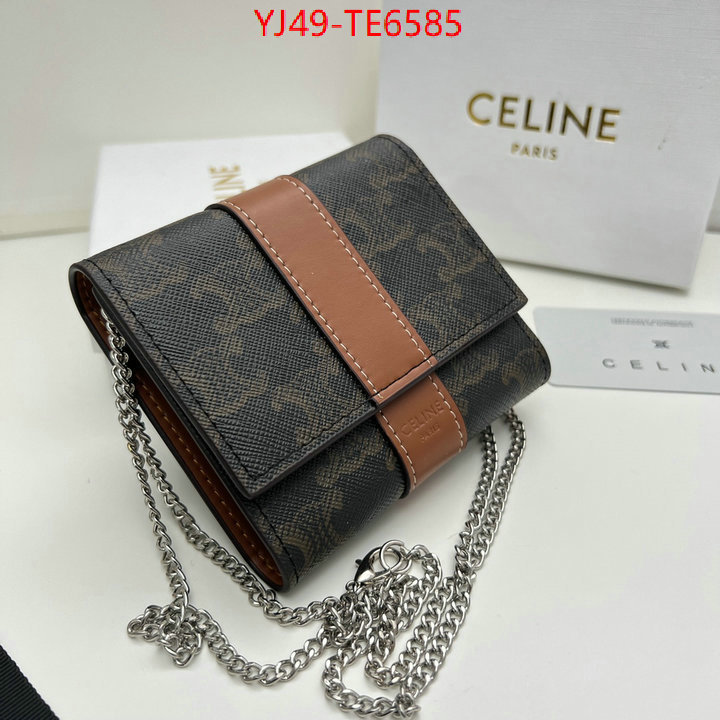 CELINE Bags(4A)-Wallet,practical and versatile replica designer ID: TE6585,$: 49USD