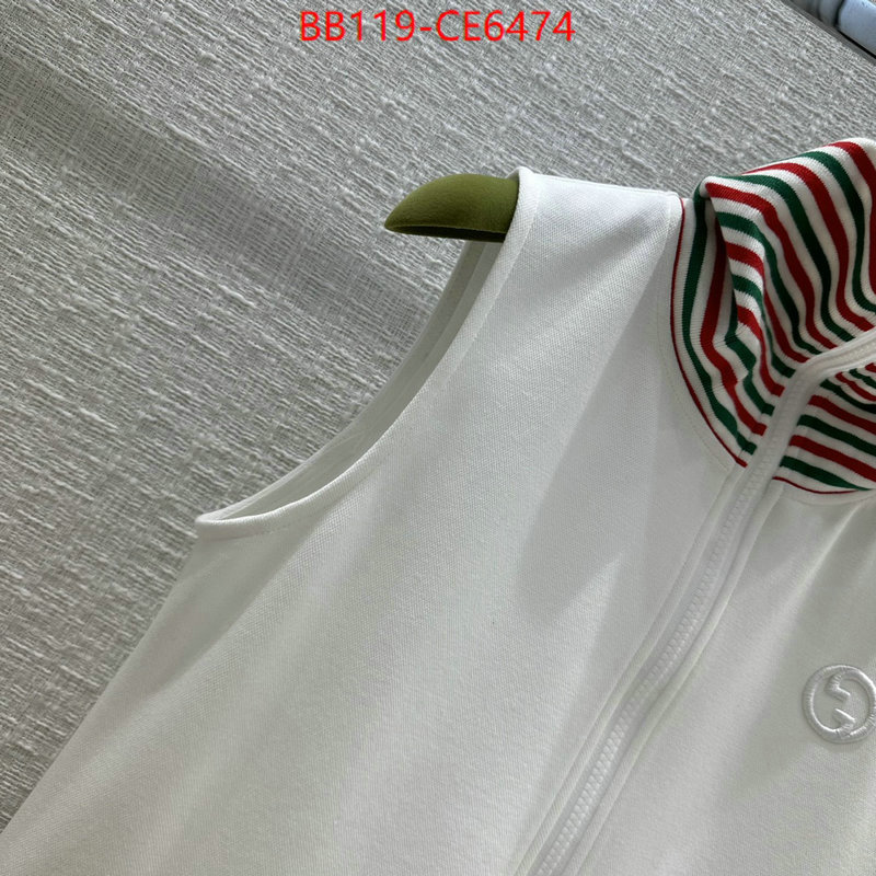 Clothing-Gucci,designer fake ID: CE6474,$: 119USD