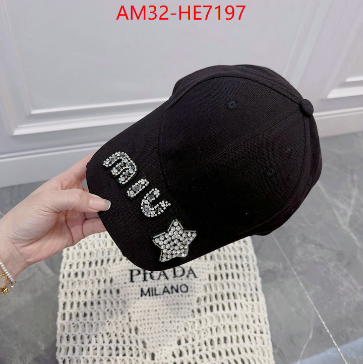 Cap (Hat)-Miu Miu,designer replica ID: HE7197,$: 32USD