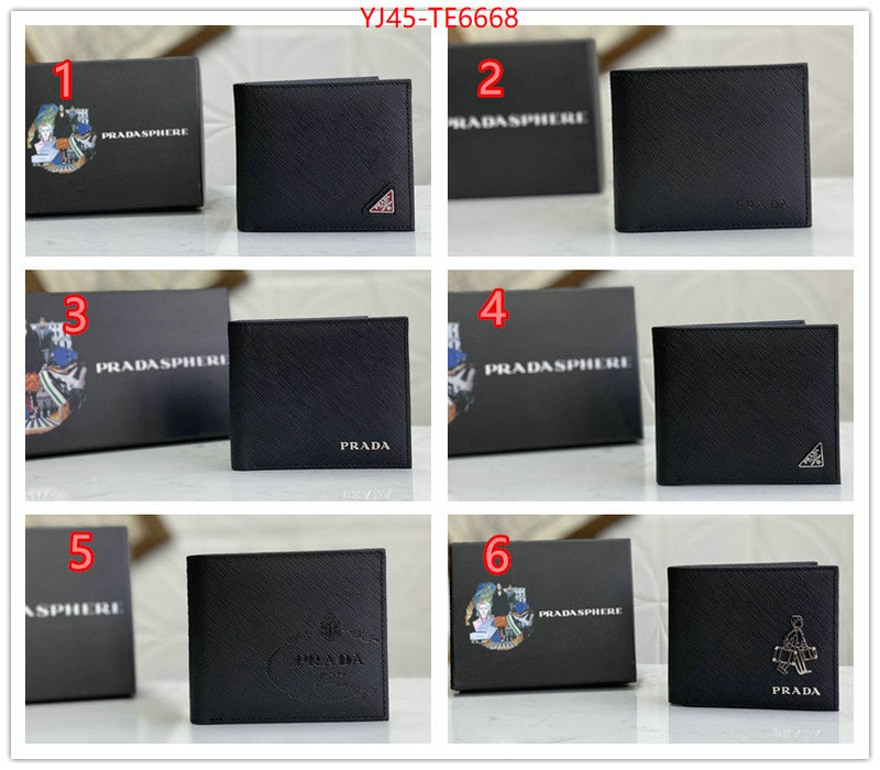 Prada Bags(4A)-Wallet,where to find the best replicas ID: TE6668,$: 45USD