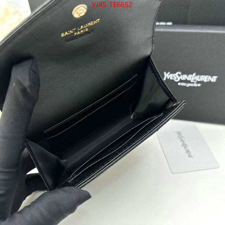 YSL Bag(4A)-Wallet-,replica for cheap ID: TE6652,$: 45USD