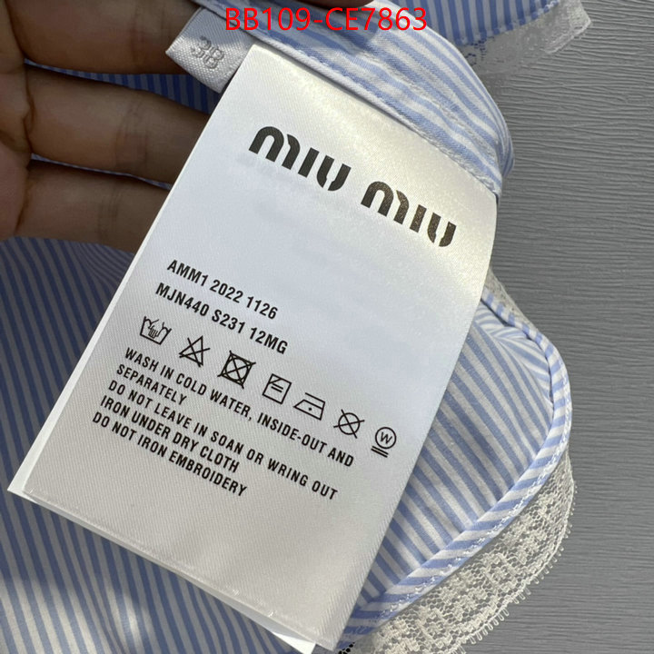 Clothing-MIU MIU,copy aaaaa ID: CE7863,$: 109USD