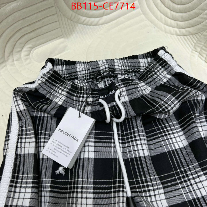 Clothing-Balenciaga,2023 replica ID: CE7714,$: 115USD