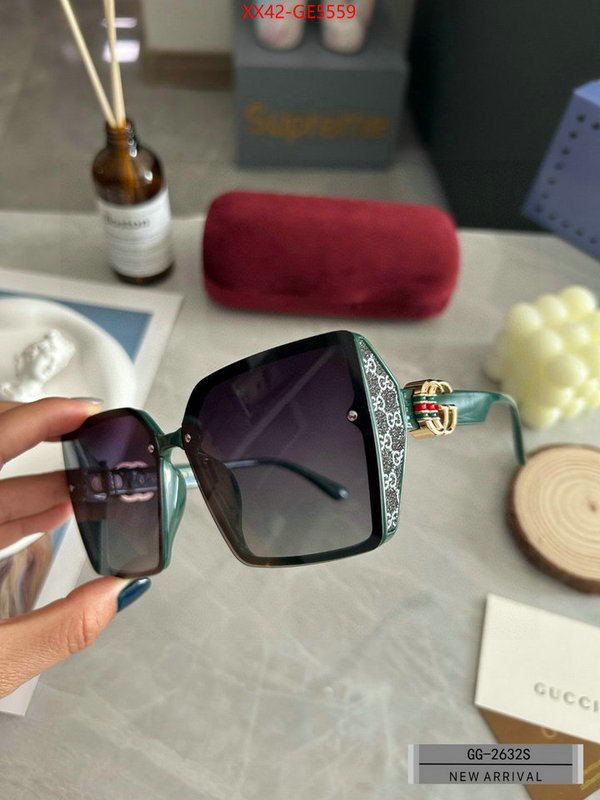 Glasses-Gucci,wholesale designer shop ID: GE5559,$: 42USD