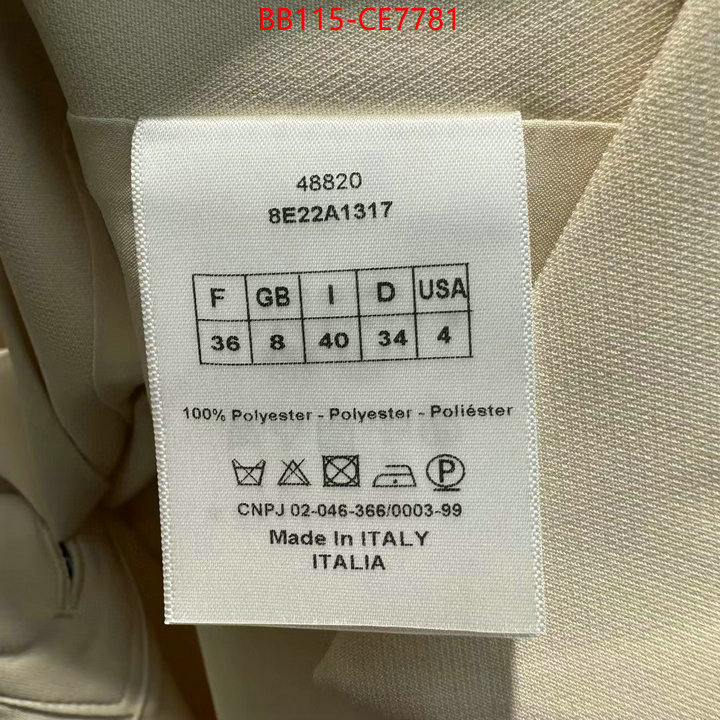 Clothing-Dior,where to find best ID: CE7781,$: 115USD