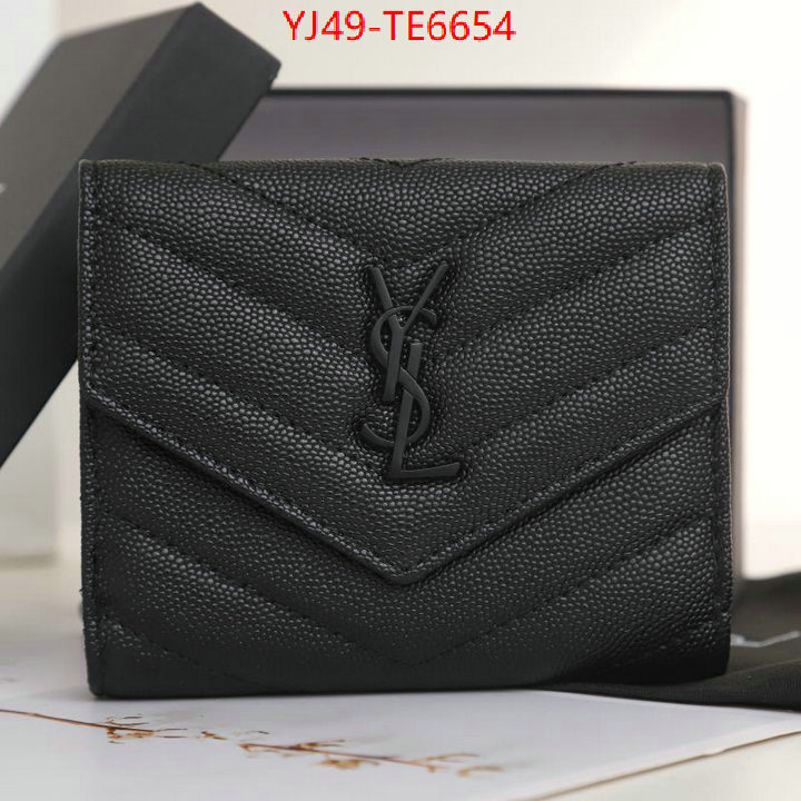 YSL Bag(4A)-Wallet-,only sell high-quality ID: TE6654,$: 49USD