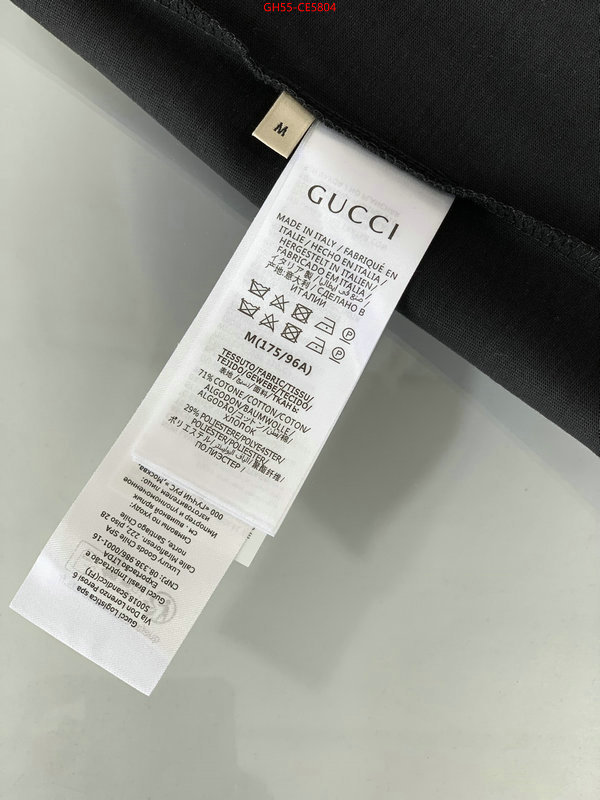 Clothing-Gucci,replica 2023 perfect luxury ID: CE5804,$: 55USD