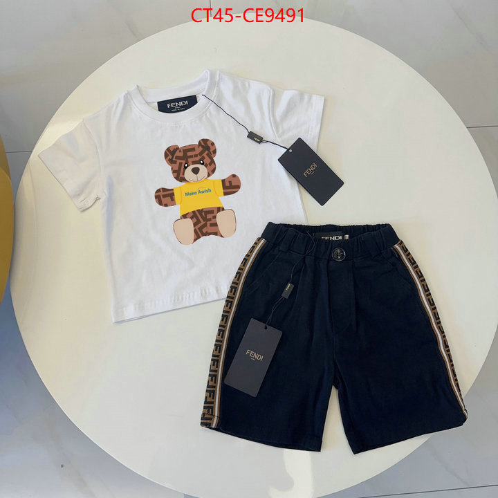 Kids clothing-Fendi,store ID: CE9491,$: 45USD