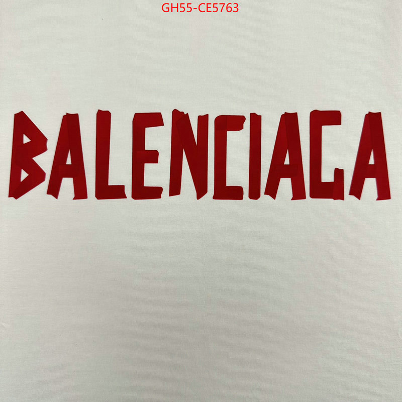 Clothing-Balenciaga,top perfect fake ID: CE5763,$: 55USD