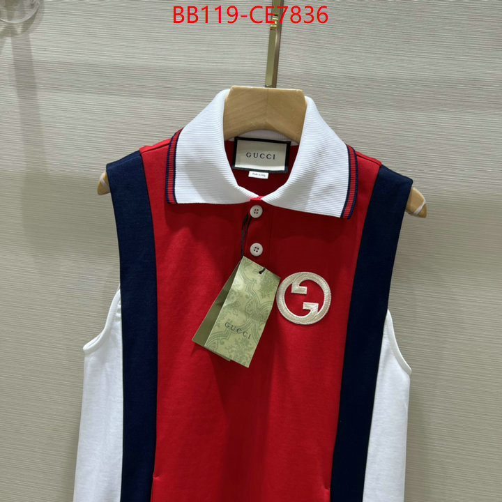 Clothing-Gucci,where to buy the best replica ID: CE7836,$: 119USD