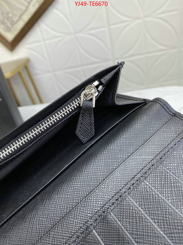 Prada Bags(4A)-Wallet,7 star collection ID: TE6670,$: 49USD
