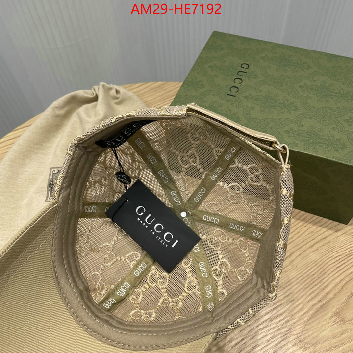 Cap (Hat)-Gucci,the best ID: HE7192,$: 29USD